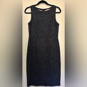 Loft navy knit sheath dress